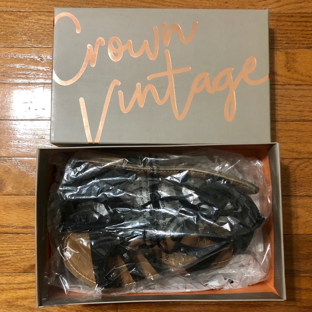 Crown Vintage Regina Gladiator Sandal (black) - Picture 2 of 4